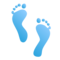 Footprints emoji on Emojidex